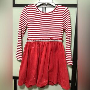 Lightning bug red shiny dress. Size 4